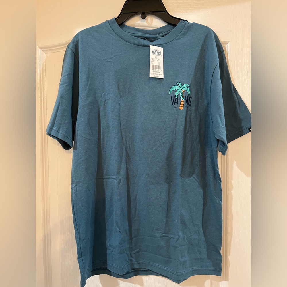 Vans t-shirt, boys, size large, dark blue, NWT